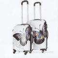abs pc butterfly cute luggage sets
